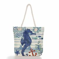 Women's Classic Style Tropical Canvas Shopping Bags sku image 17