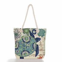 Women's Classic Style Tropical Canvas Shopping Bags sku image 16