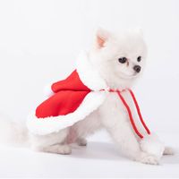 Pet Clothes Christmas Cloak Dress Up Cat Scarf And Hat Small Dog Cloak Corgi Dog Christmas Clothes Wholesale main image 3