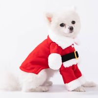 Pet Clothes Christmas Cloak Dress Up Cat Scarf And Hat Small Dog Cloak Corgi Dog Christmas Clothes Wholesale main image 2