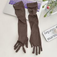 Women's Vacation Solid Color Gloves 1 Pair sku image 13