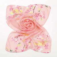 Women's Sweet Flower Chiffon Printing Silk Scarf main image 5