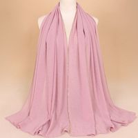 Women's Simple Style Solid Color Chiffon Scarf sku image 5