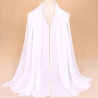 Women's Simple Style Solid Color Chiffon Scarf sku image 1