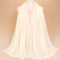 Women's Simple Style Solid Color Chiffon Scarf sku image 2