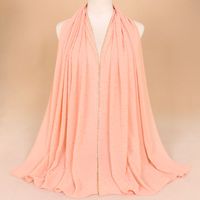 Women's Simple Style Solid Color Chiffon Scarf sku image 3
