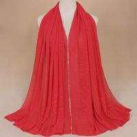Women's Simple Style Solid Color Chiffon Scarf sku image 9