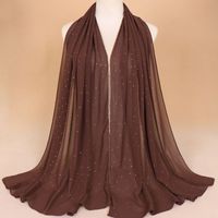 Women's Simple Style Solid Color Chiffon Scarf sku image 17