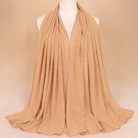 Women's Simple Style Solid Color Chiffon Scarf sku image 7