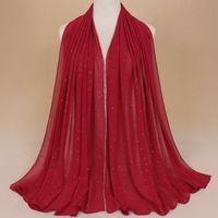 Women's Simple Style Solid Color Chiffon Scarf sku image 10