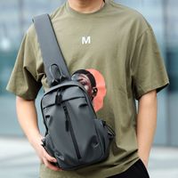 Men's Classic Style Solid Color Polyester Waist Bags main image 1