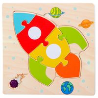 Puzzles Toddler(3-6years) Cartoon Wood Toys sku image 4