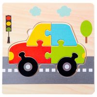 Puzzles Toddler(3-6years) Cartoon Wood Toys sku image 8