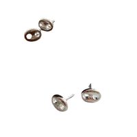 1 Pair Sweet Geometric Plating Sterling Silver Ear Studs main image 2