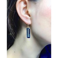 1 Pair Elegant Lady Geometric Copper Drop Earrings main image 6