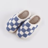 Unisex Casual Plaid Mushroom Round Toe Home Slippers sku image 16