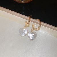 1 Par Estilo Moderno Rombo Perla De Imitación Aleación Pendientes De Gota Aretes sku image 2