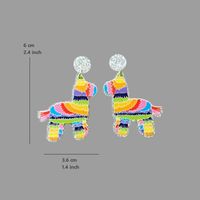 Wholesale Jewelry Lady Streetwear Cartoon Character Fruit Arylic Drop Earrings sku image 3