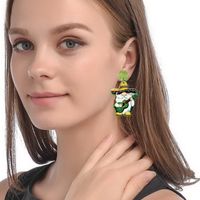 Wholesale Jewelry Lady Streetwear Cartoon Character Fruit Arylic Drop Earrings main image 3