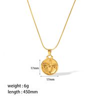 Acero Inoxidable Chapados en oro de 18k Estilo Simple Pulido Enchapado Constelación Oceano Cangrejo Collar Colgante sku image 1