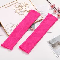 Women's Casual Solid Color Polyacrylonitrile Fiber Crew Socks A Pair sku image 1
