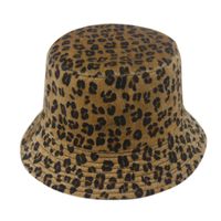 Unisex Vintage Style Cool Style Leopard Flat Eaves Bucket Hat sku image 2