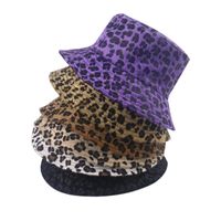 Unisex Vintage Style Cool Style Leopard Flat Eaves Bucket Hat main image 6