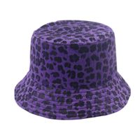 Unisex Vintage Style Cool Style Leopard Flat Eaves Bucket Hat main image 3