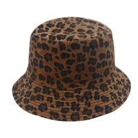 Unisex Vintage Style Cool Style Leopard Flat Eaves Bucket Hat main image 2