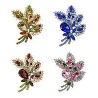 Lady Flower Alloy Inlay Artificial Gemstones Women's Brooches main image 1