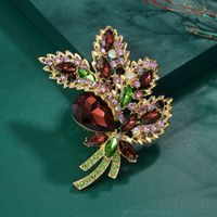 Lady Flower Alloy Inlay Artificial Gemstones Women's Brooches main image 2