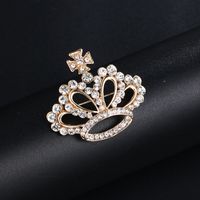 Korean Style Flower Alloy Plating Inlay Artificial Gemstones Women's Brooches sku image 8