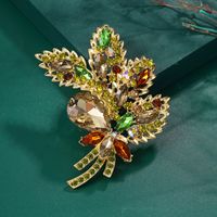 Lady Flower Alloy Inlay Artificial Gemstones Women's Brooches main image 4