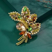 Lady Flower Alloy Inlay Artificial Gemstones Women's Brooches sku image 4