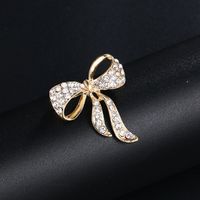 Korean Style Flower Alloy Plating Inlay Artificial Gemstones Women's Brooches sku image 23
