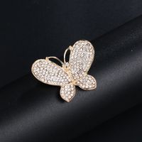 Korean Style Flower Alloy Plating Inlay Artificial Gemstones Women's Brooches sku image 15
