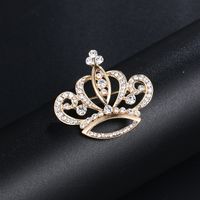 Korean Style Flower Alloy Plating Inlay Artificial Gemstones Women's Brooches sku image 6