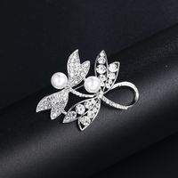 Korean Style Flower Alloy Plating Inlay Artificial Gemstones Women's Brooches sku image 14