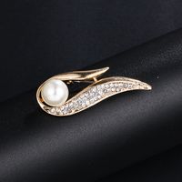 Korean Style Flower Alloy Plating Inlay Artificial Gemstones Women's Brooches sku image 22