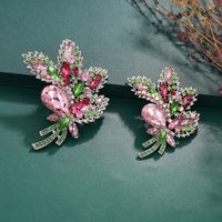 Lady Flower Alloy Inlay Artificial Gemstones Women's Brooches main image 3