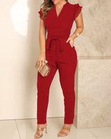 Women's Daily Street Casual Solid Color Full Length Jumpsuits sku image 6