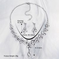 Jewelry Set Simple Diamond Necklace Necklace Earring Set Wholesales Fashion sku image 2