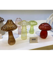 Glass Mushroom Hydroponic Flower Arrangement Decoration Home Decoration main image 1