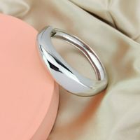 Simple Style Solid Color Alloy Plating Women's Bangle main image 2