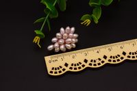 1 Pair Vintage Style Solid Color Grape Plating Freshwater Pearl Sterling Silver 18k Gold Plated Ear Studs main image 3