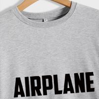 Women's Hoodie Long Sleeve Hoodies & Sweatshirts Printing Casual Letter Airplane main image 4