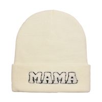Women's Embroidery Letter Embroidery Eaveless Wool Cap sku image 2