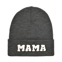 Mujeres Bordado Letra Bordado Sin Alero Gorro De Lana sku image 9