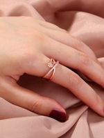 Classic Style Square Star Heart Shape Copper Open Ring Plating Zircon Copper Rings 1 Piece sku image 26