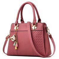 Women's Large All Seasons Pu Leather Solid Color Classic Style Square Zipper Handbag sku image 5